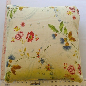 Scalamandre Designer Pillow 18x18&quot; Big! Printed Linen Floral