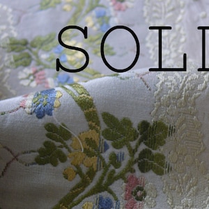 By Yard Scalamandre Old World Weavers Silk Lisere Romano Ivory MSRP 400/Y