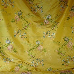 By Yard Scalamandre Cerasella French Lace Flower Garland Yellow MSRP 638/Y!