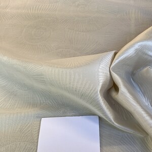 Scalamandre  Nautilo Sheer Eggshell Silk Organza Semi Sheer Seashell Nautical MSRP USD 303/Y