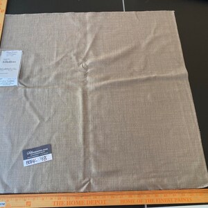 Scalamandre Eco FR Heavy Taupe Viscose Plain Light Brown - 27″x 27″ Square