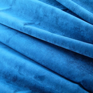 By Yard Scalamandre Old World Weavers  Constantin Velvet Ocean Blue Shimmering Heavy! MSRP USD398/Y