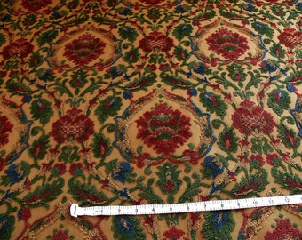 By Yard Kravet Couture Glycine 100% Linen Velvet Red Burgundy Renaissance MSRP 275/Y