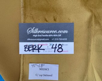 4 Berkbox48 43″x 28″ Scalamandre MEDICI Marrón Avena Textura Sólida