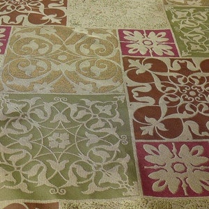 Carrelage asiatique Kravet 100 % soie lampas « branche » fauve PDSF 216 USD/an