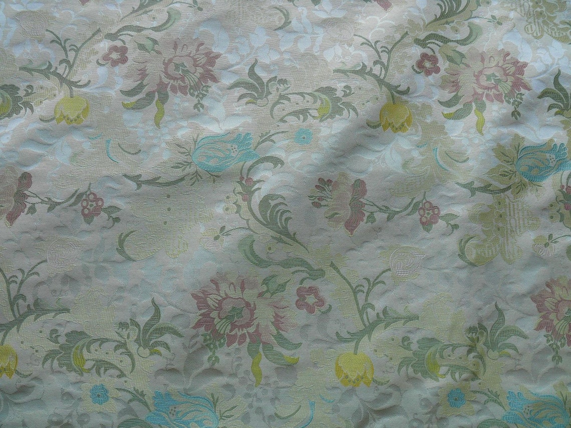 SOLD by Yard Scalamandre Old World Weavers Louis XV Silk Lampas Ivory