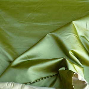 By Yard Brunschwig & Fils Georges Satin Silk Spring Green MSRP 396/Y