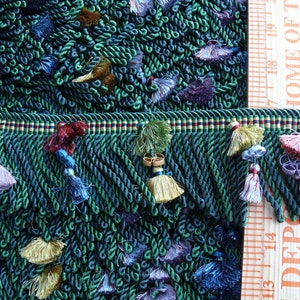 By Yd Brunschwig & Fils Silk Trim Tassel Bullion Emerald Green Pink Purple MSRP 139/Y