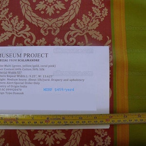 par mètre Scalamandre Old World Weavers Museum Project Stripe Néoclassique PDSF 459 USD/an image 3
