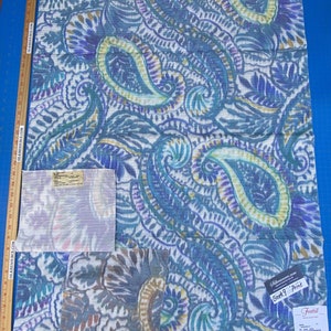 20i Berkbox9 Length Scalamandre Print 1 Yard Indra Aqua/multi