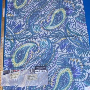 20n Berkbox9 Length Scalamandre Print 1 Yard Indra Aqua/multi