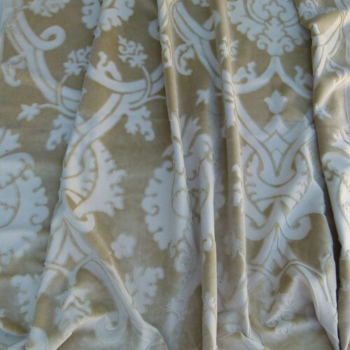By Yard Scalamandre Velours Savoie Beige shops Old World Weavers MSRP304/Y
