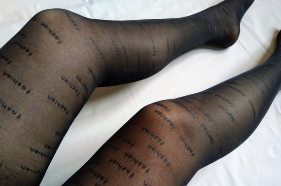 Nylon Tights Inscriptions, Pantyhose Womens Letters