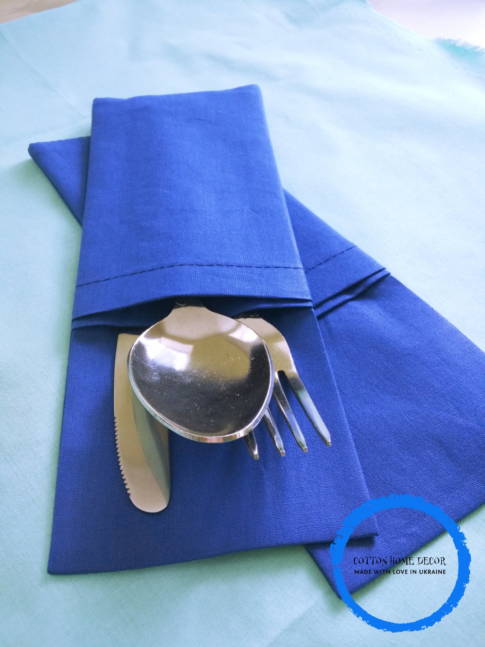 Blue Cutlery Holder Restaurant Cutlery Holder Silverware Etsy