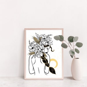 Demeter godin van de oogst giclee art print ~ mythologiekunst, kunst aan de muur, home decor, godin kunst, Griekse godin kunst,