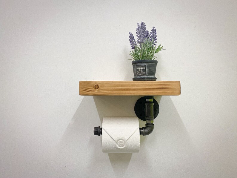 Toilet Roll Holder Industrial Style Toilet Roll Holder With Etsy