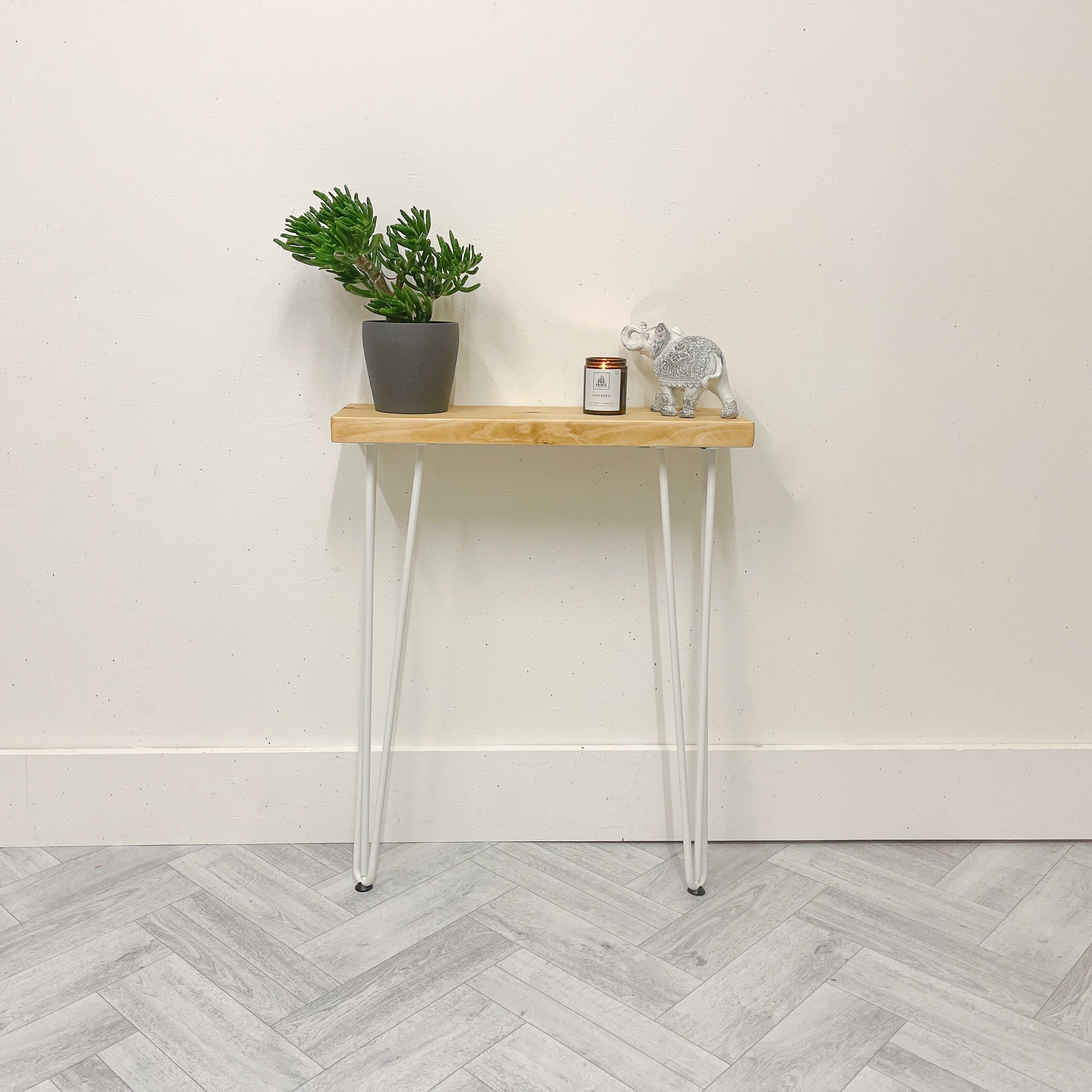 Tall Handmade Rustic Console Table / Rustic Side Table / Etsy