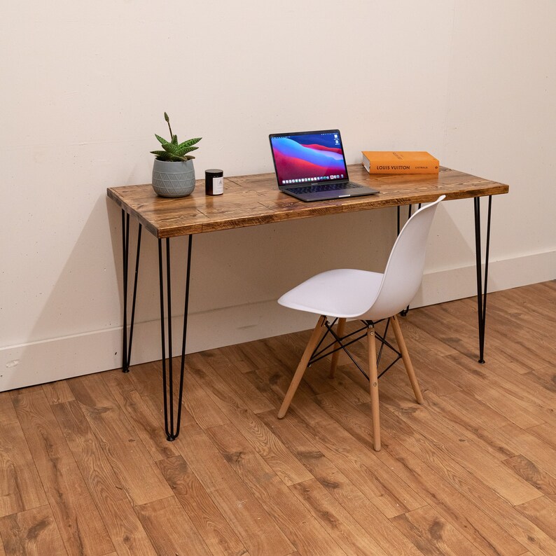 Rustic Computer Desk Industrial Style Office Desk Rustic Etsy