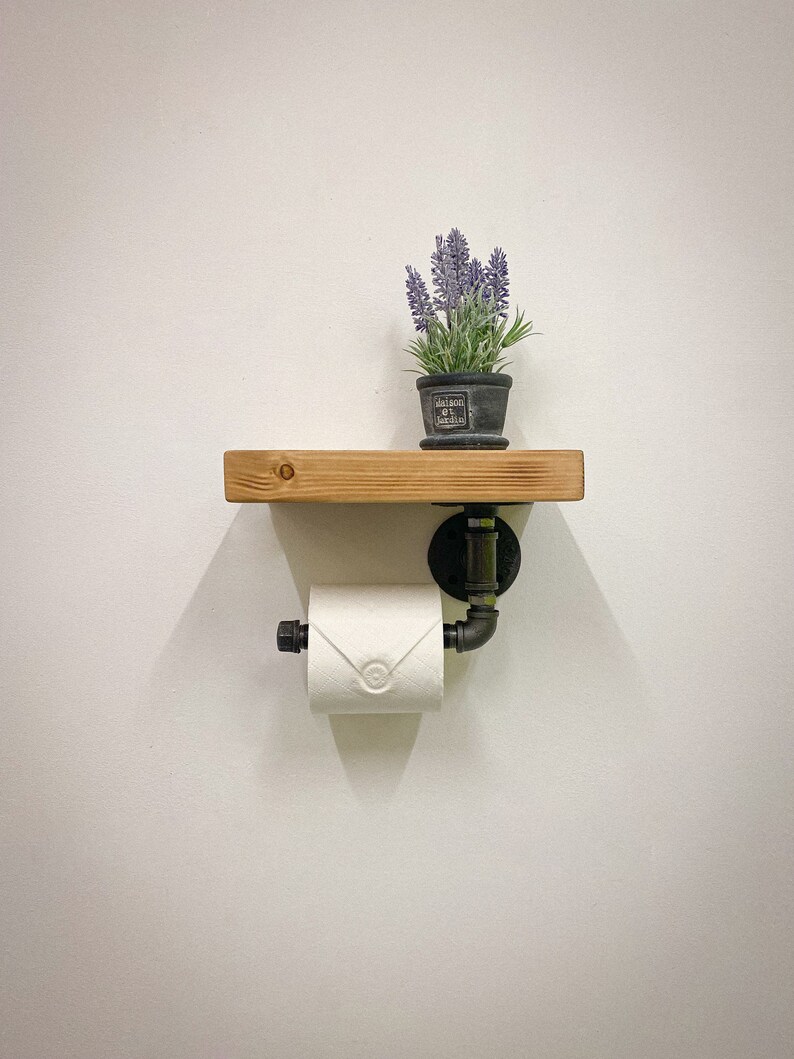 Toilet Roll Holder Industrial Style Toilet Roll Holder With Etsy