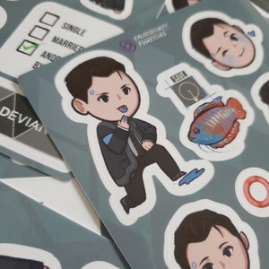 DBH Connor RK800 Vinyl Sticker Sheets image 5