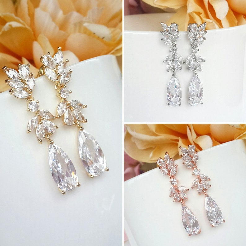 Gold Bridal Jewelry Set Gold Wedding Jewelry Set Gold Etsy