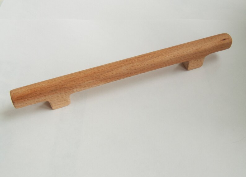 Tiradores de gabinete moderno manijas de cajón de madera | Etsy