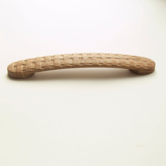 Carved Wood Drawer Pulls Modern Cabinet Pulls Wooden Drawer Etsy