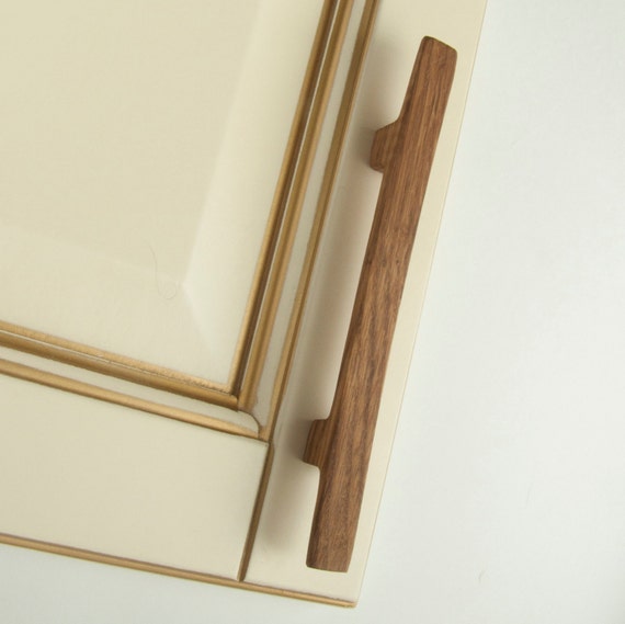 Modern Japanese Cabinet Pulls Wooden Drawer Handles Etsy