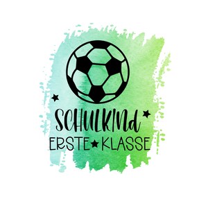 Image thermocollante football école enfant inscription cartable t-shirt première classe