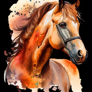 Cheval coloré comme patch thermocollant pour enfants et adultes, adapté aux cartables, T-shirts, sacs, oreillers, pulls, vestes en jean
