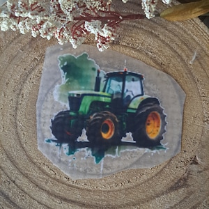 Patch thermocollant coloré pour enfants et adultes, adapté aux cartables, T-shirts, sacs, oreillers, pulls, vestes en jean, tracteurs verts,