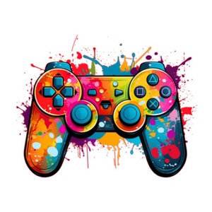 Patch thermocollant coloré Controller Gamer pour enfants et adultes, adapté aux cartables, T-shirts, sacs, oreillers, pulls, vestes en jean