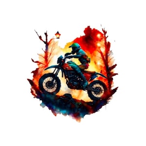 Patch thermocollant motocross coloré pour enfants et adultes, adapté aux cartables, T-shirts, sacs, oreillers, pulls