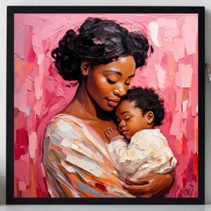 Black Woman Portrait Oil Painting ORIGINAL ART on Canvas Custom Order Textured Artwork Impasto Unique Gifts for Her