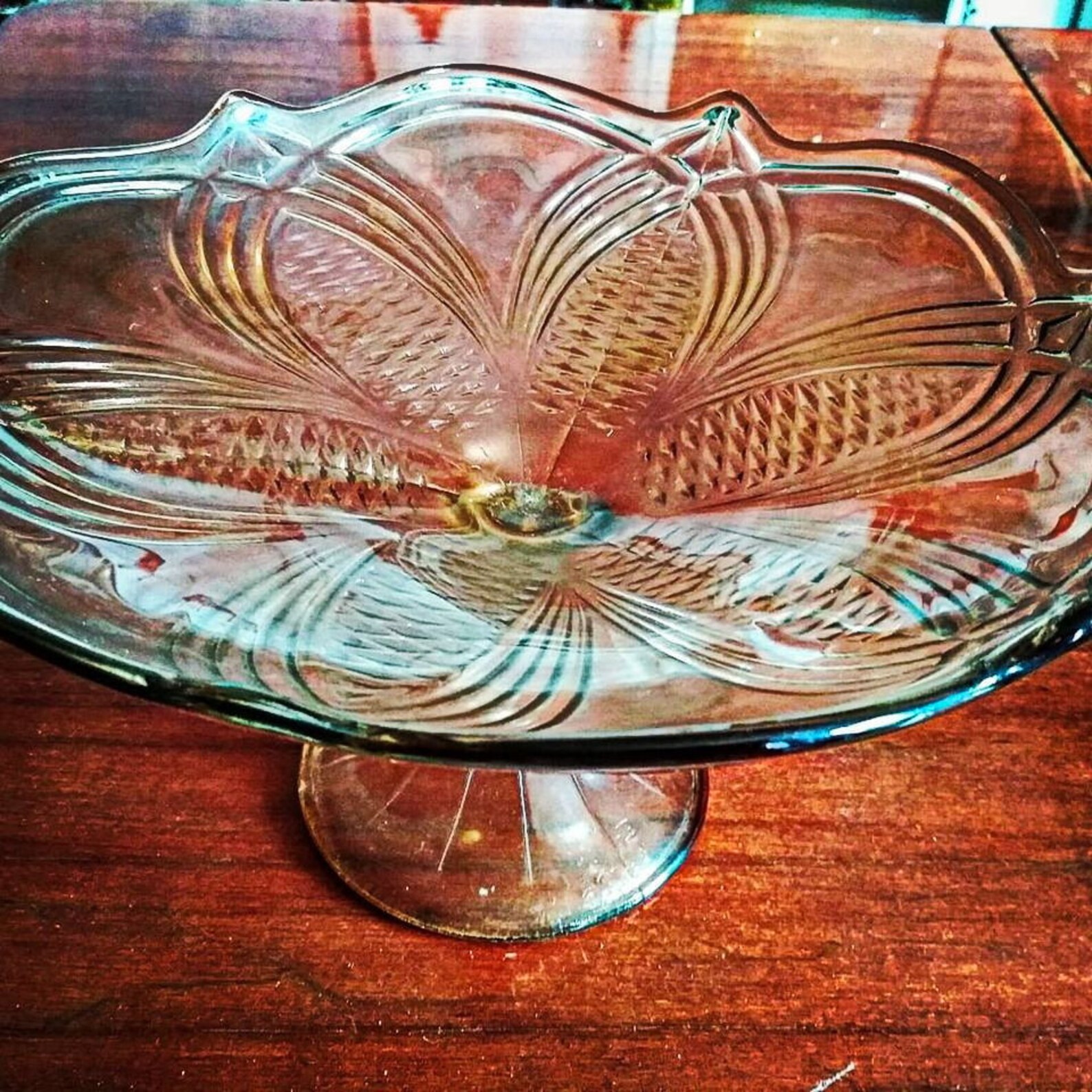 Vintage Fruit Bowl Large Pedestal Bowl Large Fruit Bowl Big Etsy