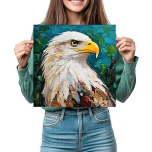 White Eagle Painting ORIGINAL ART on Canvas Custom Order Textured Oil ...
