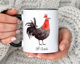 Kip koffiemok, grappige kip mok, kip theekopje, cadeau voor kip minnaar, cadeau voor vogelliefhebber, boer cadeau, kip dame cadeau