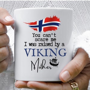 Norwegian Ceramic Mug, Norwegian Gift, Norway Mug, Norwegian Coffee/Tea Cup, Gift for Family