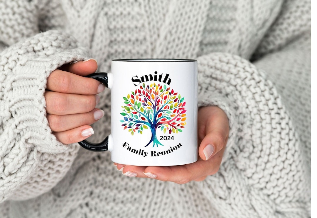 Custom Family Reunion Mugs, Personalized Family Cups, Family Reunion