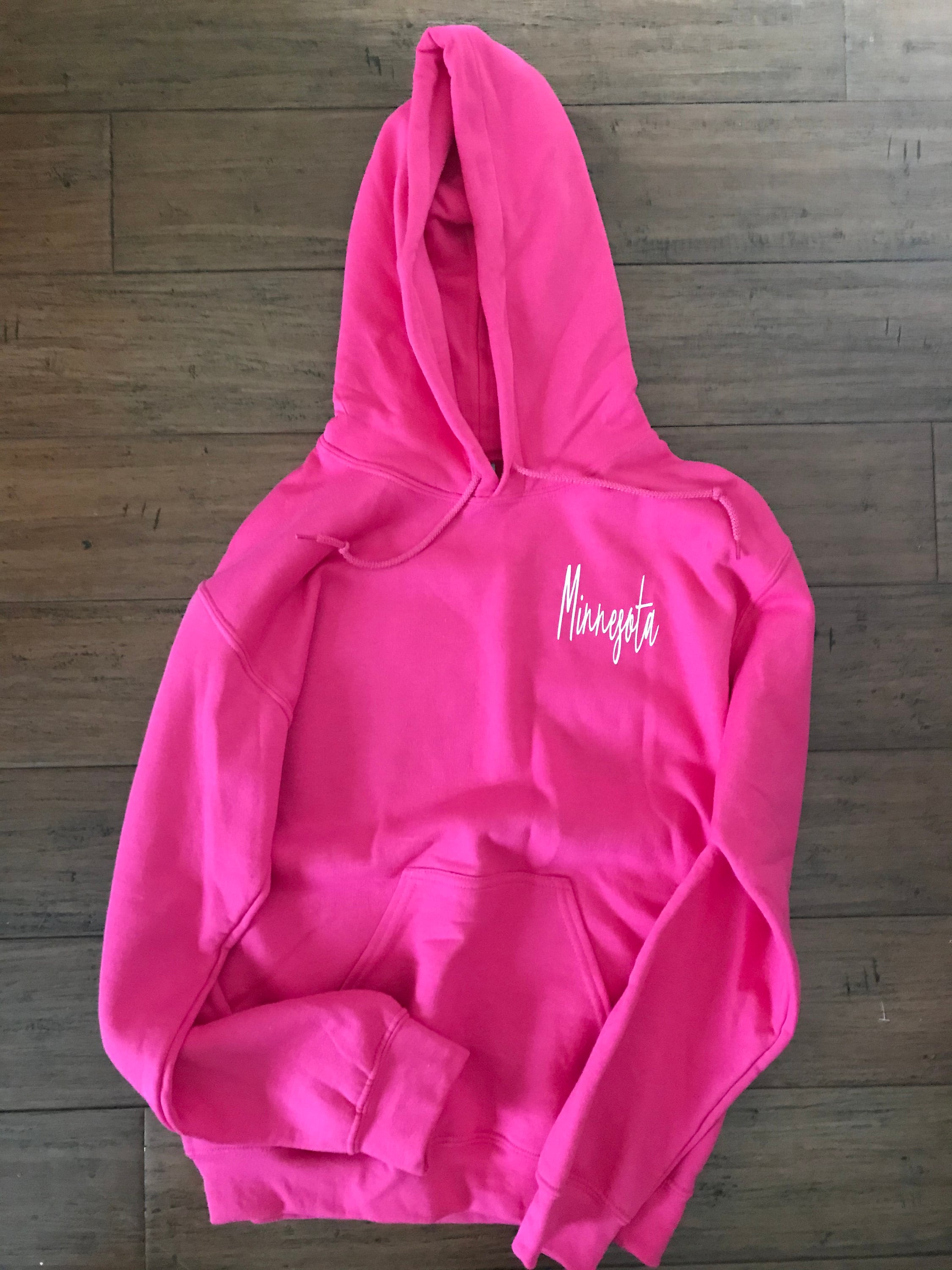 State Hoodie, All 50 States, Hot Pink Hoodie, -  Canada
