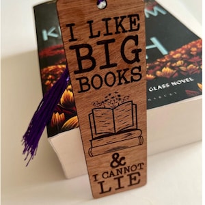 Choose 3 Bookmarks Engraved Wooden Bookmark With Leather - View #4