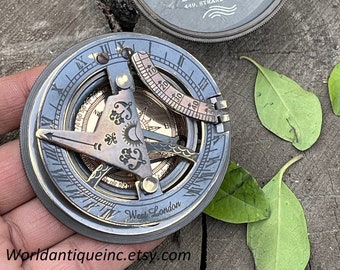 Personalized Engraved Working Compass with Custom Handwriting, Gift for Men Anniversary, Gifts for Dad Birthday Fathers day, mothers day