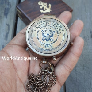 Navy Gift Navy Compass, Engraved Navy Compass, United States Navy Personalized Compass, Antique Compass, working compass, engraved compass