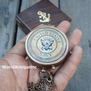 Navy Gifts, Personalized working Compass, Engraved Comapss, USN Navy Gift, United States Navy Retirement Gifts, United States Navy gifts