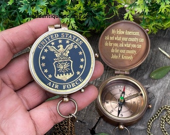 Air Force Gift, United States Navy Gift, Personalized Compass, Marine Corps, Coast Guard 1790, boy scouts of america, Department of the army