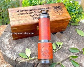 Personalized Engraved Working Telescope, Pirates Spyglass, Boating Gift, Graduation Gifts , Anniversary Gift For Husband, Fathers mother Day