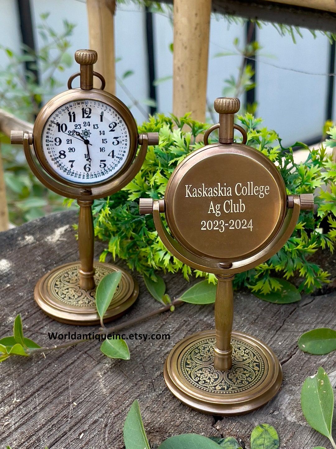 Personalized Desk Clock Engraved Table Clock Graduation Gift Fathers ...