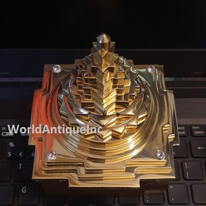 Meru shree Yantra /Personalized Meru sri chakra With American Diamond Gemstone Hihg VASTU CORRECTION yantra 60 PICES .