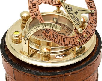 Christmas compass Gifts, Personalized Brass Compass, Engraved Working Sundial Compass, Anniversary Gift, Gifts for Husband, gift for dad