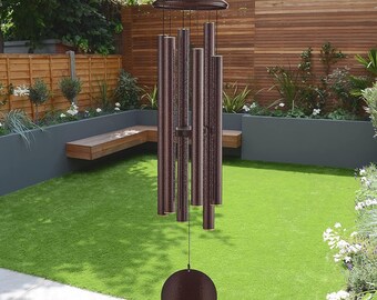 Wind Chimes, Mothers day Gifts, Outside Sympathy Memorial Big for Loss of Loved One, Deep Tone Clearance with 6 Heavy Tuned, Christmas Gifts